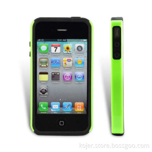 Cases for Apple's iPhone 4, Made of Silicone and Plastic Material, Unique and Fashionable Design